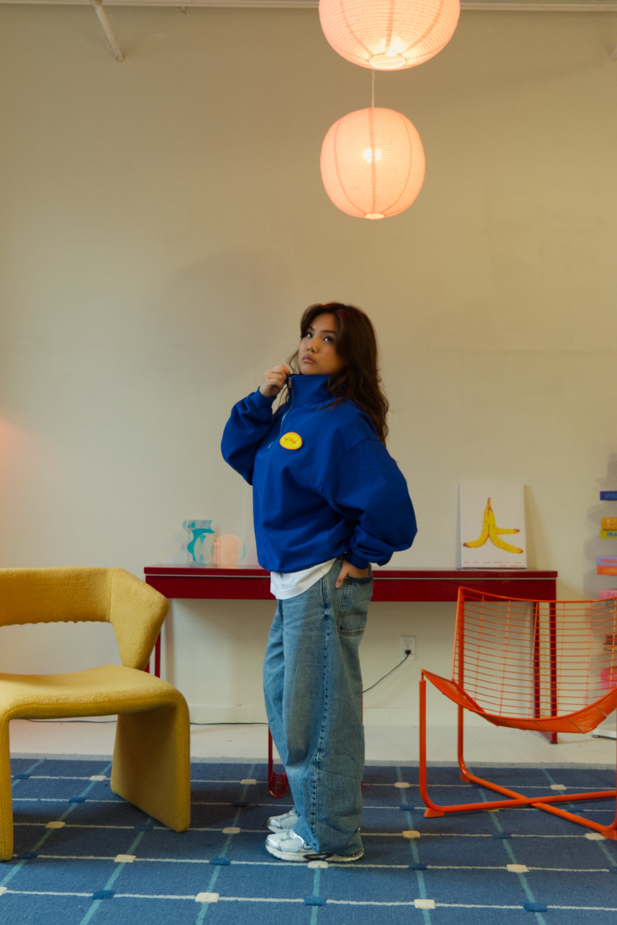 ASCENT QUARTER ZIP - COSMIC BLUE